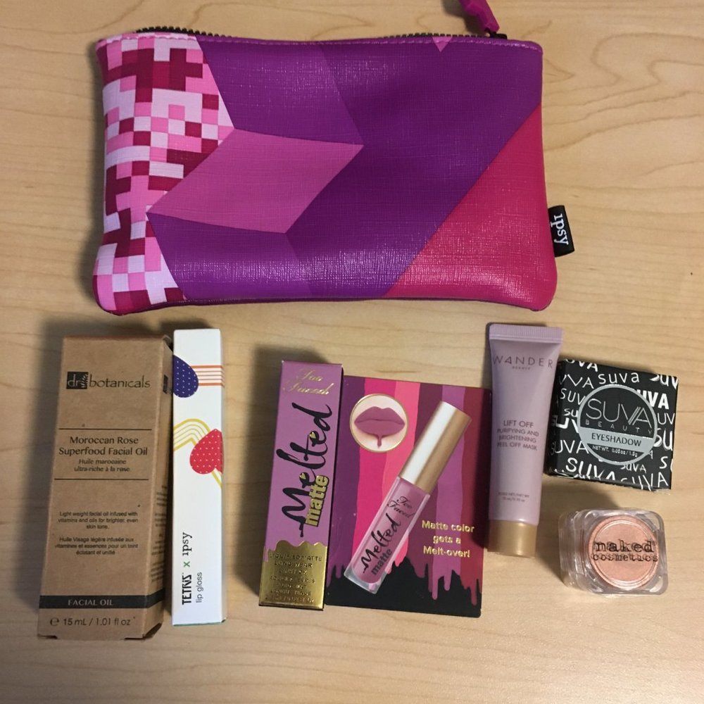 Makeup and skincare bundle ft. Tetris bag!